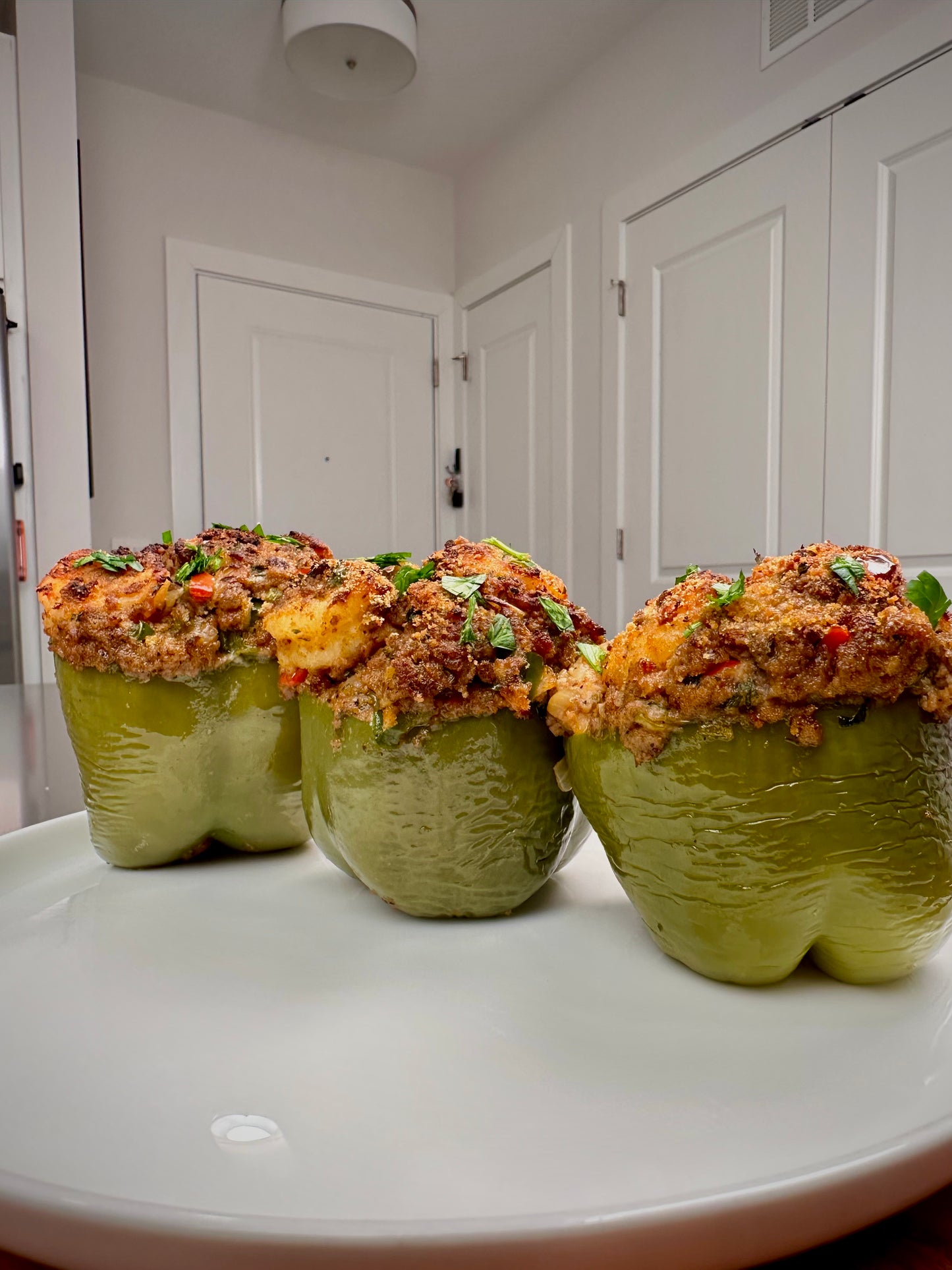 New Orleans Stuffed Bell Peppers