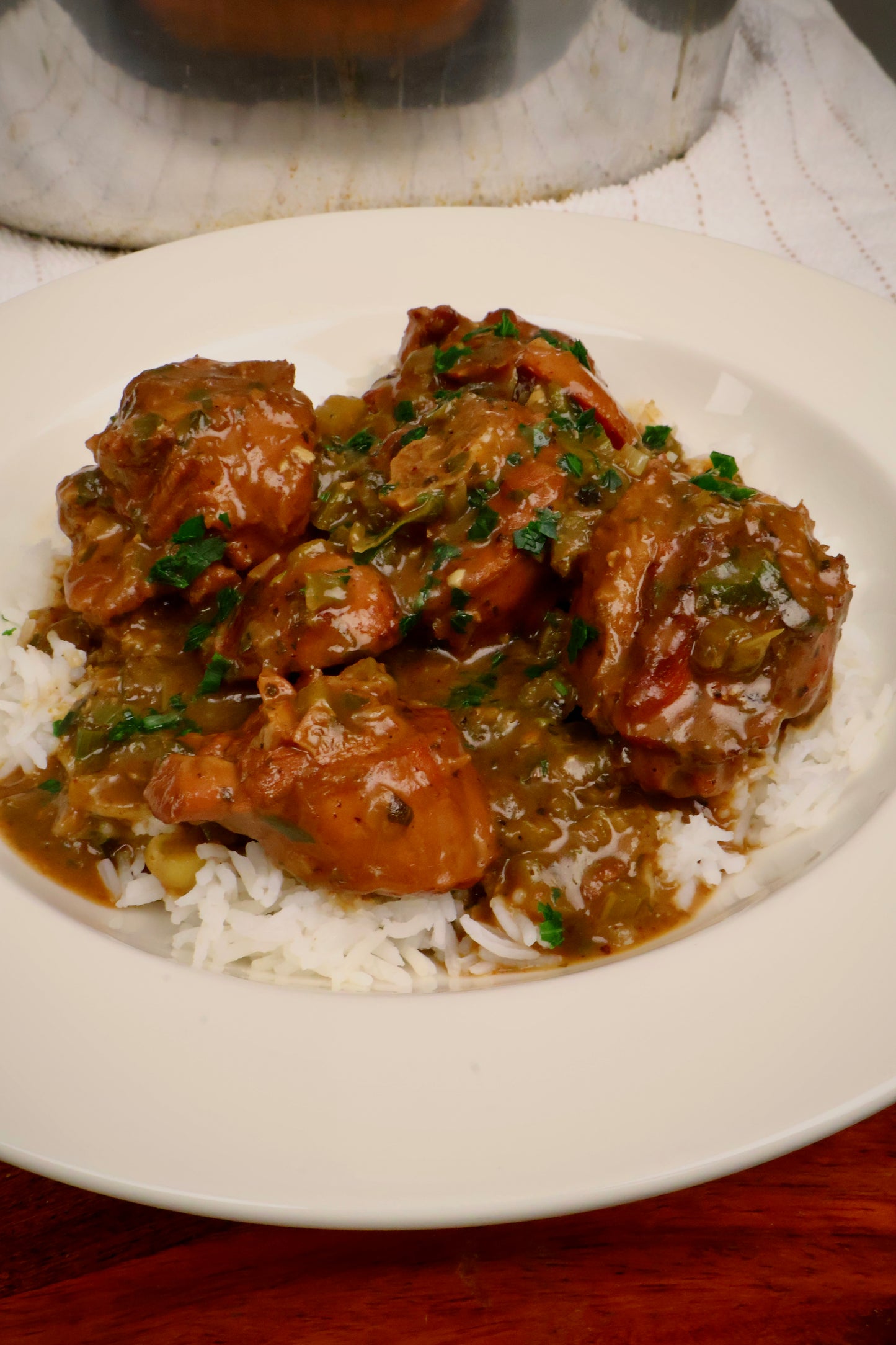 Louisiana Creole Smothered Turkey Necks