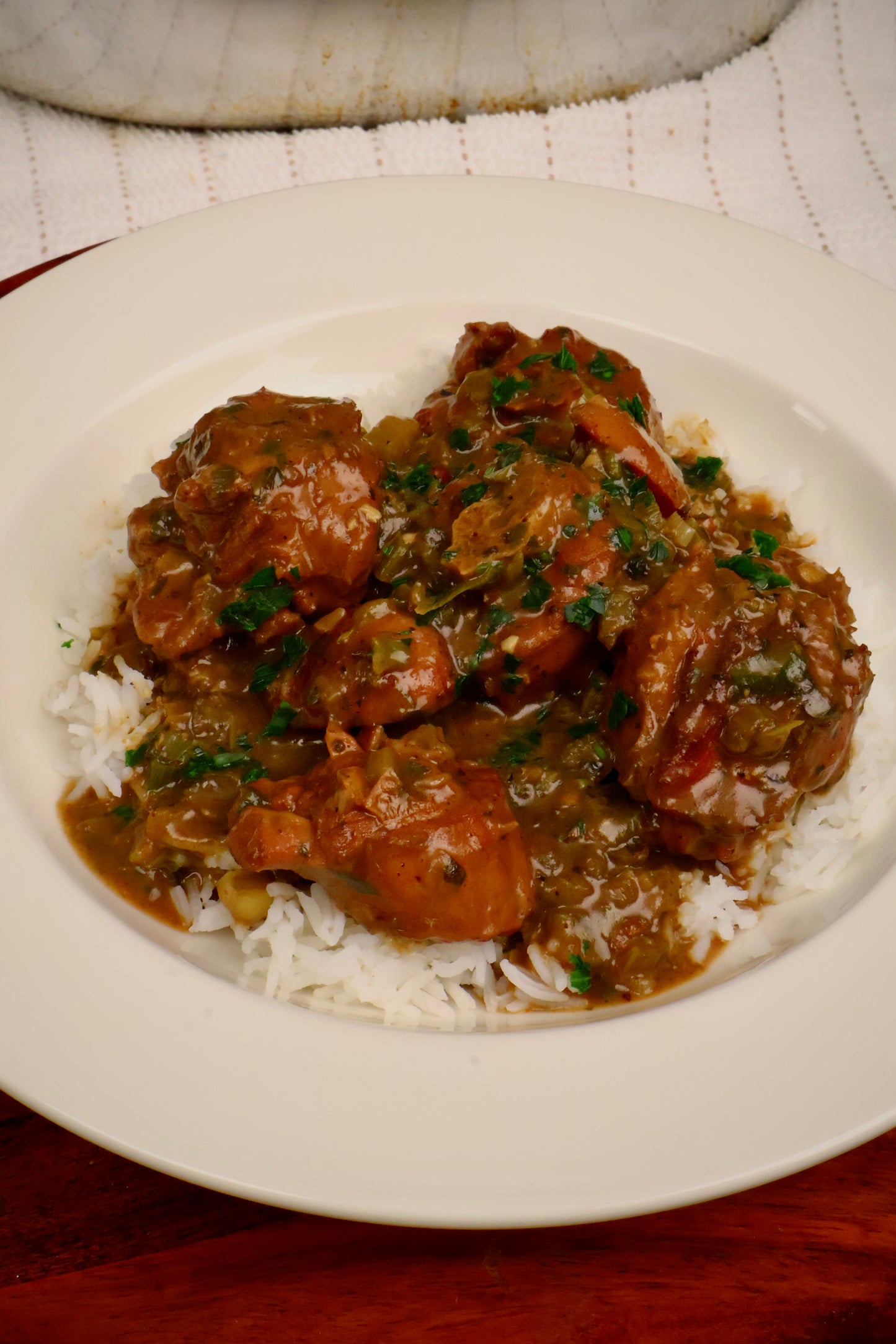 Louisiana Creole Smothered Turkey Necks