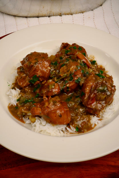 Louisiana Creole Smothered Turkey Necks