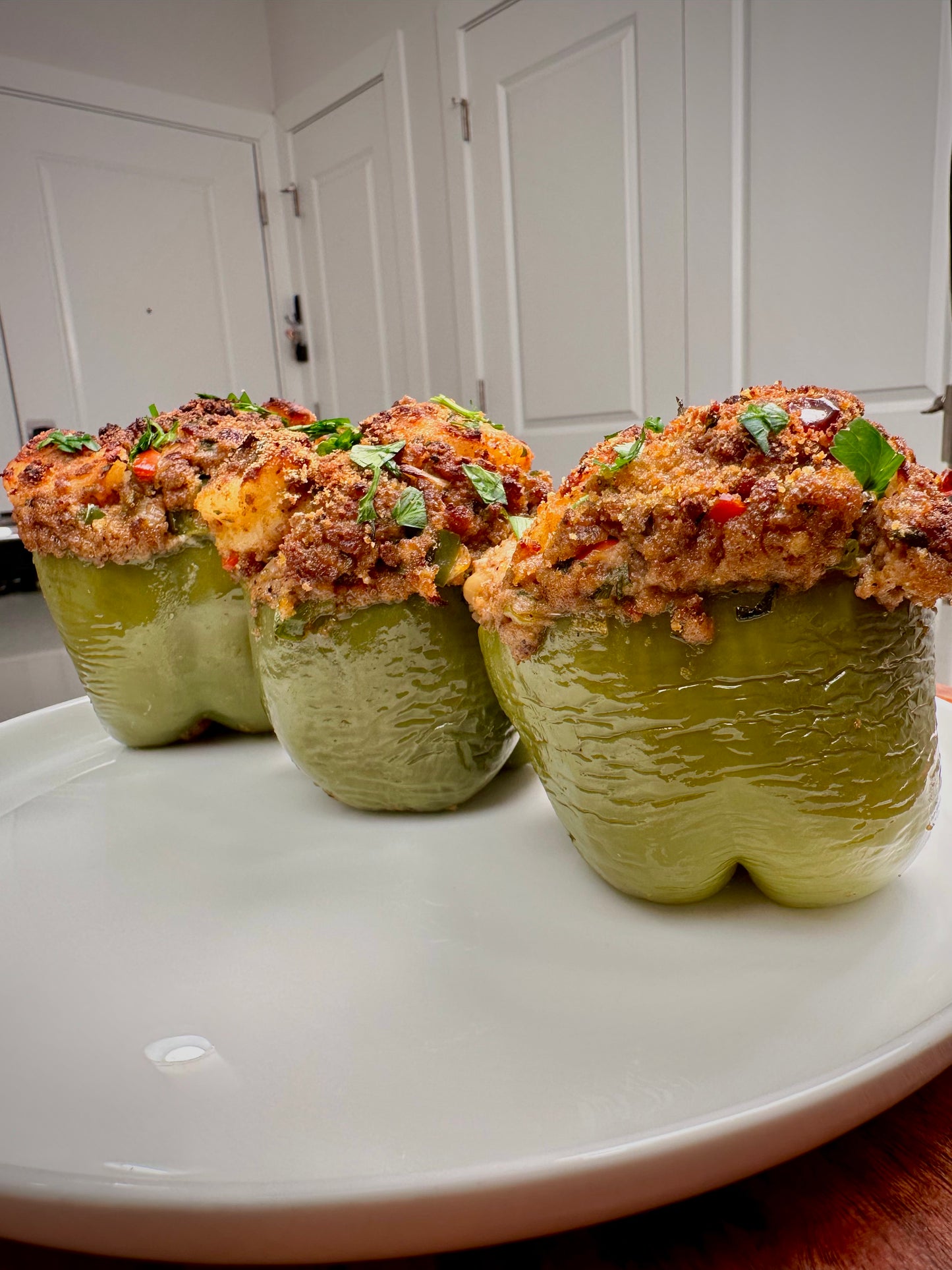 New Orleans Stuffed Bell Peppers