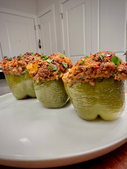 New Orleans Stuffed Bell Peppers