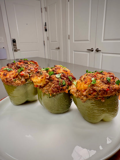 New Orleans Stuffed Bell Peppers
