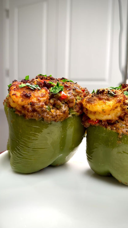 New Orleans Stuffed Bell Peppers